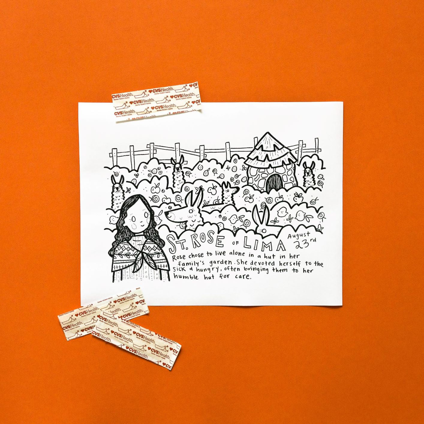 St. Rose of Lima + Coloring Page
