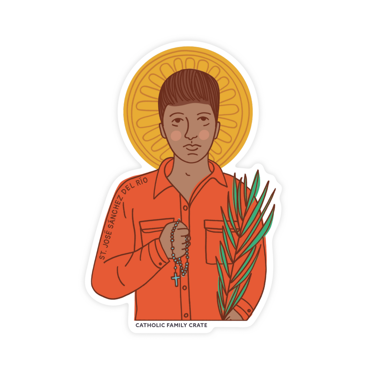 Saint José Sánchez del Río Sticker Catholic Family Crate