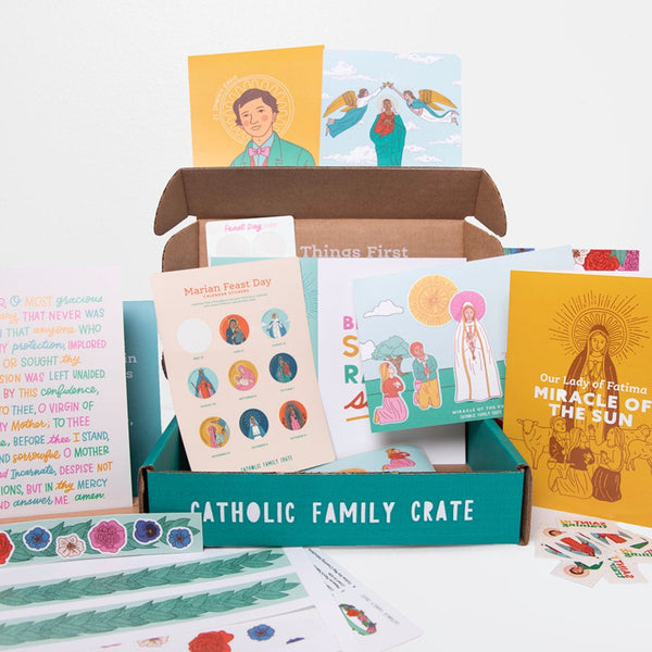 May crate: St. Dominic Savio, Our Lady of Fatima and The Month of Mary