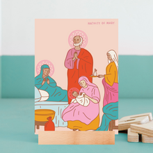 Load image into Gallery viewer, Nativity of Mary, Michaelmas &amp; Monthly Devotions Flip Calendar
