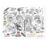 Iconography Jumbo Activity Sheet, one of the 4 sheets in the Jumbo Activity Sheets Bundle
