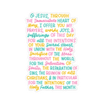 Morning Offering prayer window cling