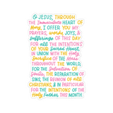 Morning Offering prayer window cling