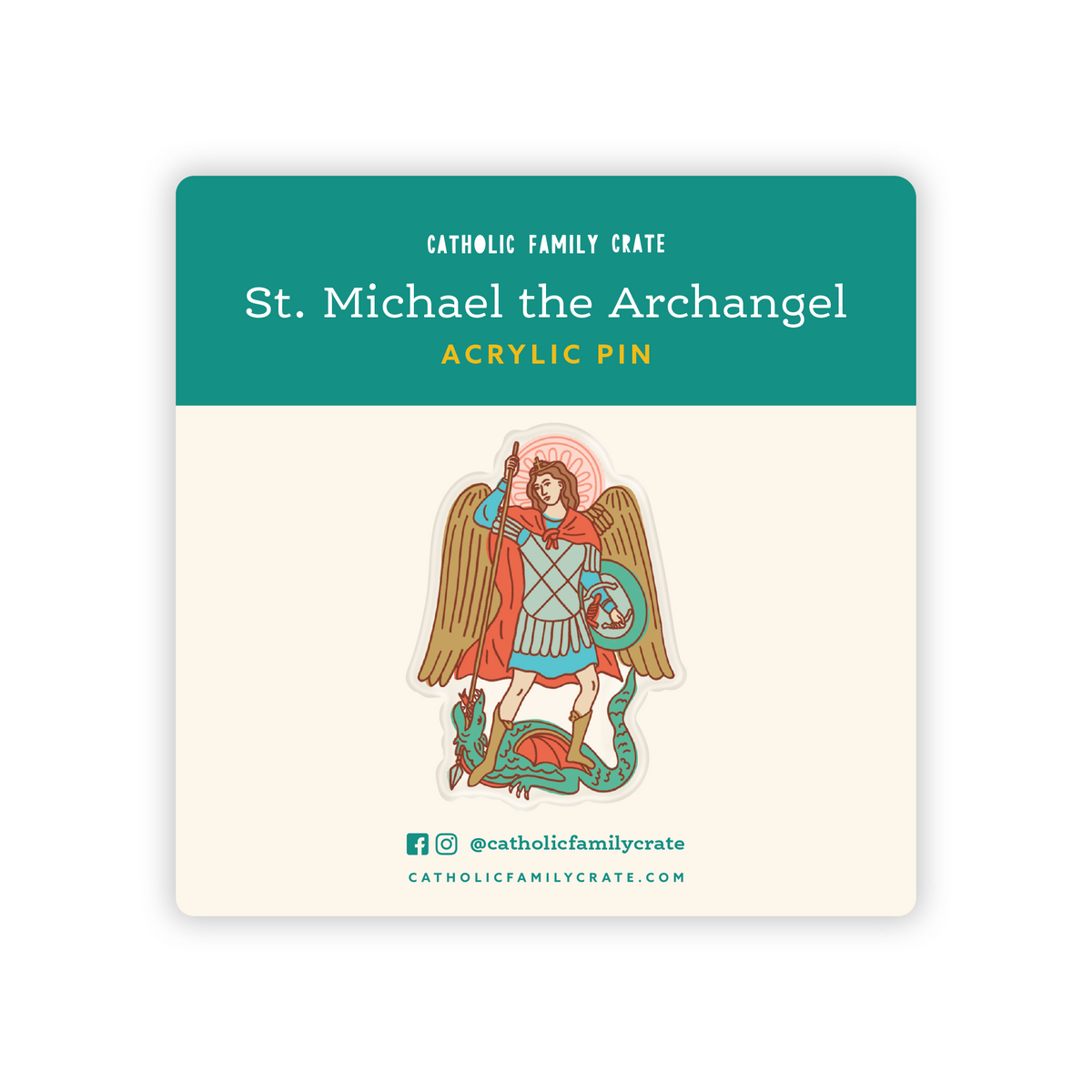 St Michael The Archangel Pin Catholic Family Crate st-michael-the-archangel-pin-catholic-family-crate
