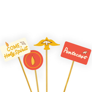 Pentecost Cupcake Toppers