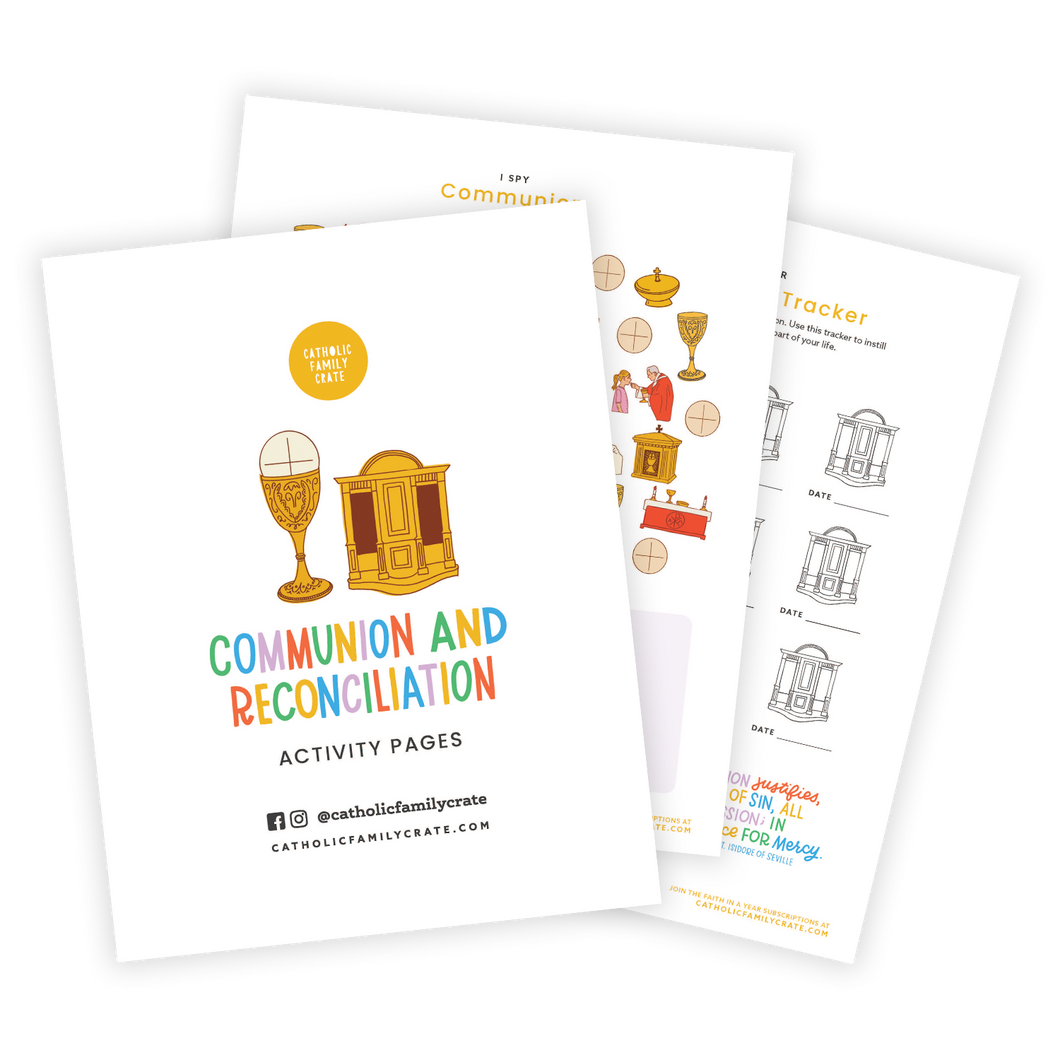 Reconciliation & Communion Activity Pages