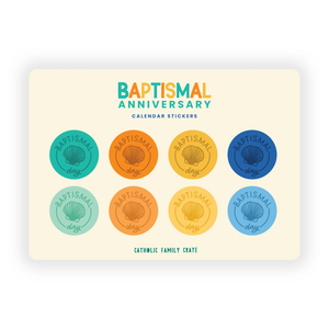 Baptismal Anniversary Calendar Stickers