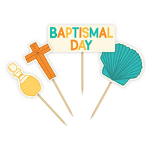 Load image into Gallery viewer, Baptism Cupcake Toppers
