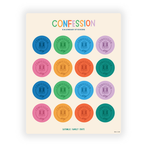 Confession Calendar Stickers