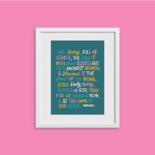 Load image into Gallery viewer, Our Father, Hail Mary, and Glory Be - Prayer Print Collection

