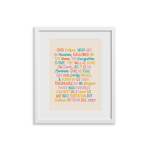 Our Father Prayer Print
