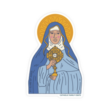 Load image into Gallery viewer, Saint Clare of Assisi Sticker
