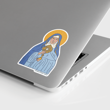 Load image into Gallery viewer, Saint Clare of Assisi Sticker
