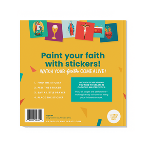 Pray by Sticker: Paint-by-Number Sticker Book