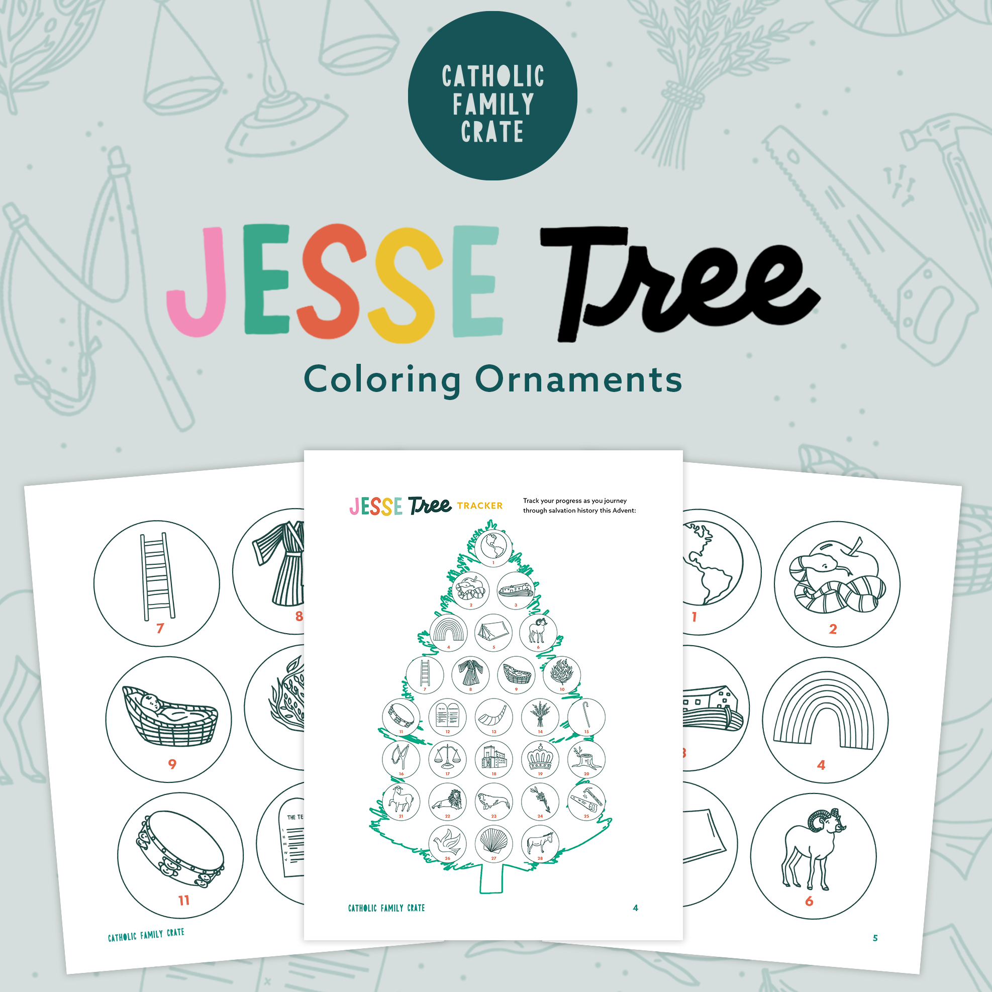 Jesse Tree Ornaments Activity Pack – Catholic Family Crate jesse-tree-ornaments-activity-pack-catholic-family-crate
