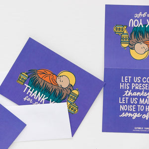 Baby Jesus Thank you Cards (set of 8)