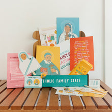 Load image into Gallery viewer, St. Teresa of Calcutta, St. Vincent de Paul &amp; Works of Mercy Crate
