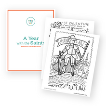 Load image into Gallery viewer, A Year with the Saints: Monthly Coloring Pages
