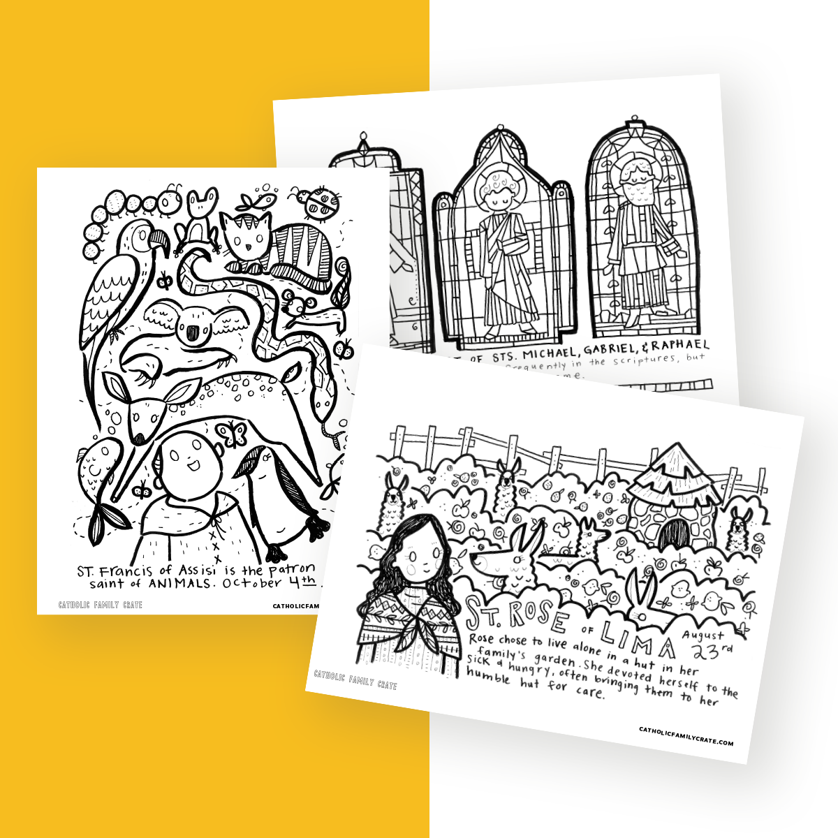 coloring pages of saints for kids