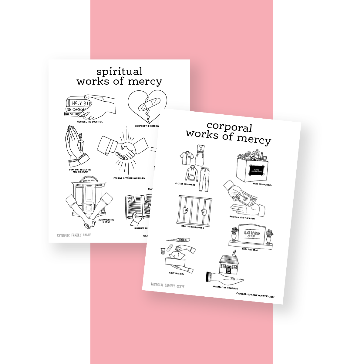 Works Of Mercy Coloring Pages To Print